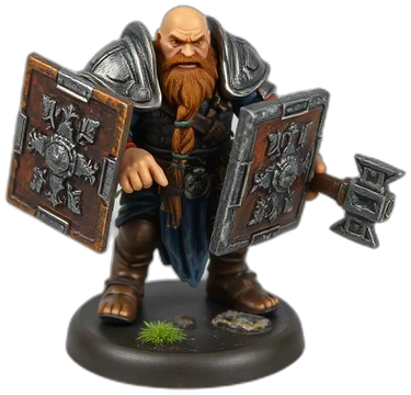 Dwarf shieldbearers miniature